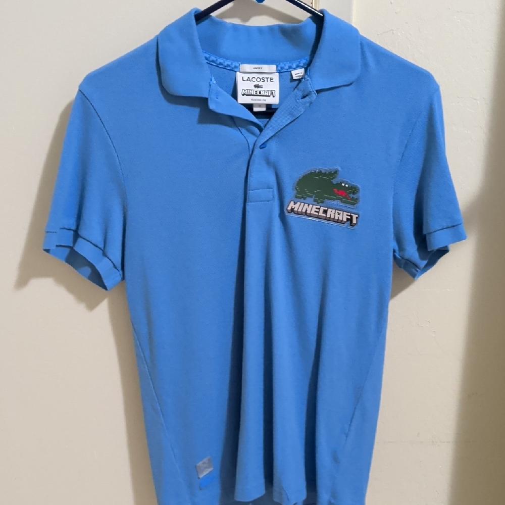 Lacoste x Minecraft Men Polo Shirt in Blue